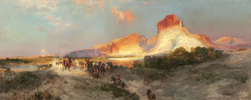 Green River Cliffs art print by Thomas Moran for $57.95 CAD