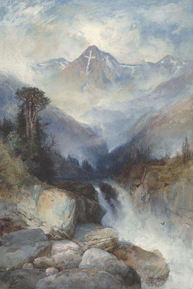 Mountain of the Holy Cross art print by Thomas Moran for $57.95 CAD