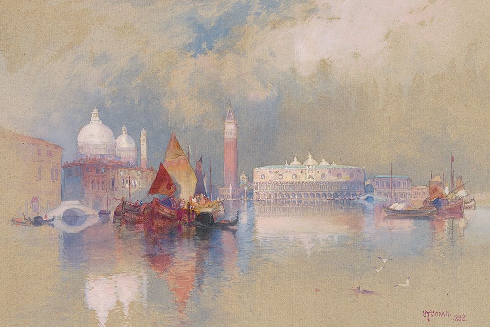 A View of Venice art print by Thomas Moran for $57.95 CAD