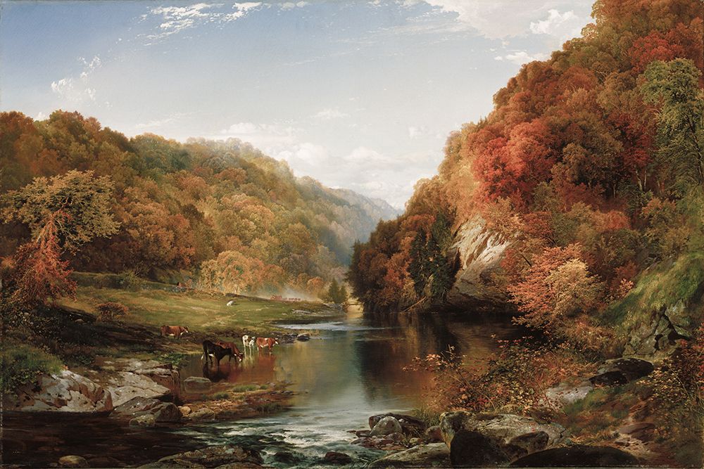 Autumn Afternoon in the Wissahickon art print by Thomas Moran for $57.95 CAD