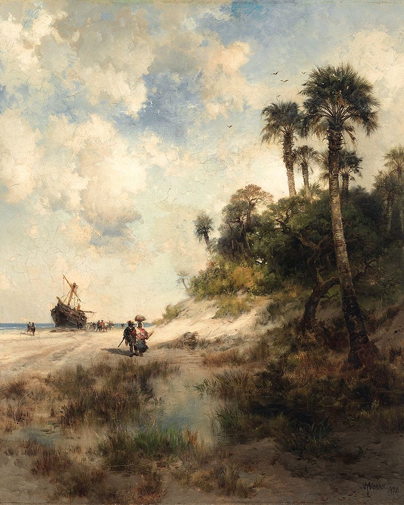 Fort George Island, Florida art print by Thomas Moran for $57.95 CAD