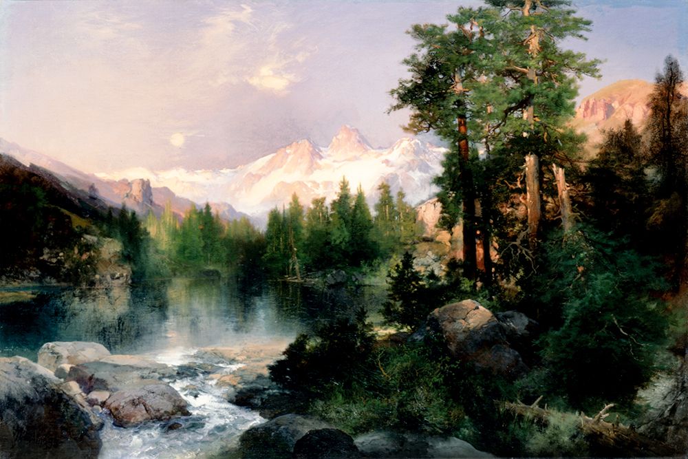 The Three Tetons art print by Thomas Moran for $57.95 CAD