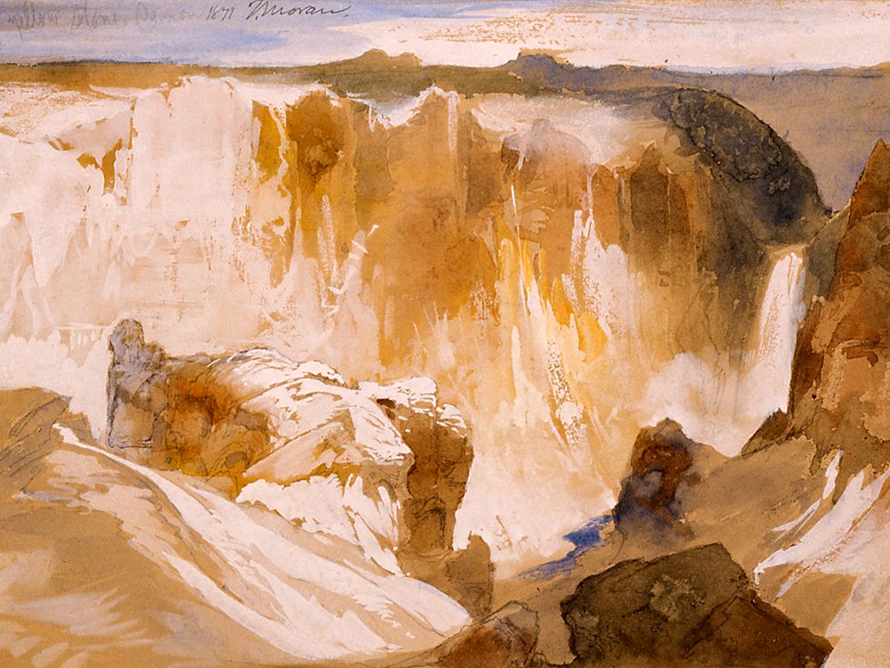 Yellowstone Canyon I art print by Thomas Moran for $57.95 CAD