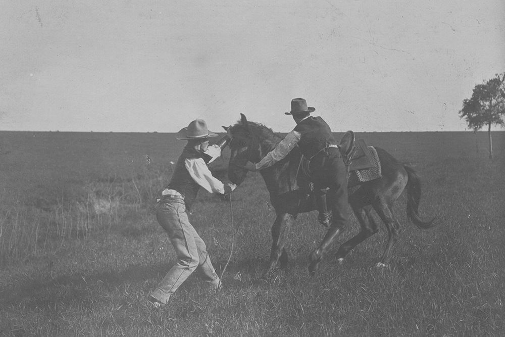 And Then you Might Ride him if you Could art print by Vintage Texas for $57.95 CAD
