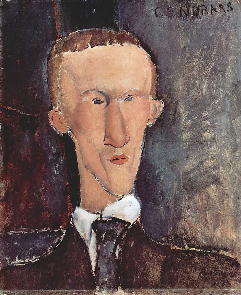 Blaise Cendrars 1917 art print by Amedeo Modigliani for $57.95 CAD
