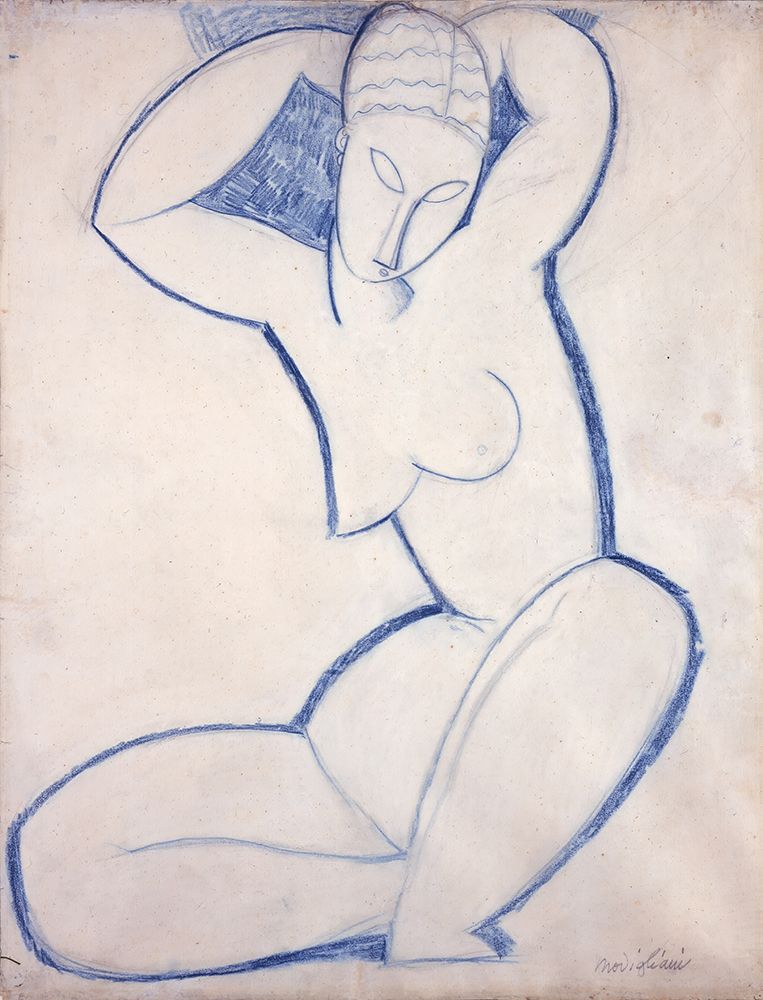 Caryatid 1914 art print by Amedeo Modigliani for $57.95 CAD