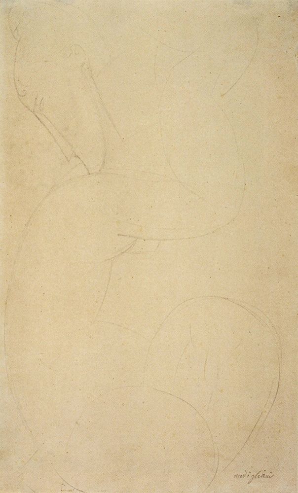 Caryatid Graphite Drawing art print by Amedeo Modigliani for $57.95 CAD