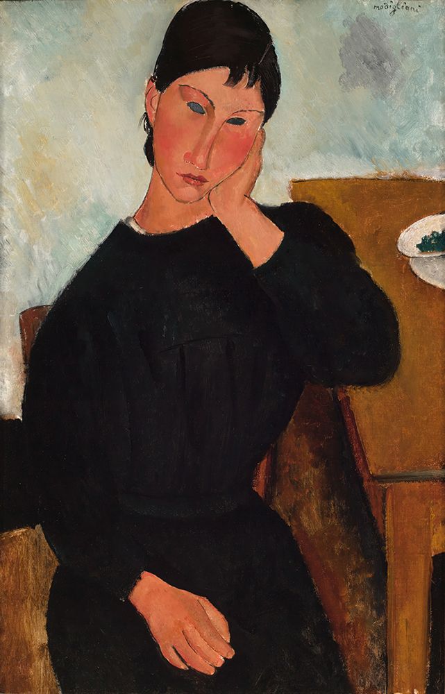 Elvira Resting at a Table 1919 art print by Amedeo Modigliani for $57.95 CAD