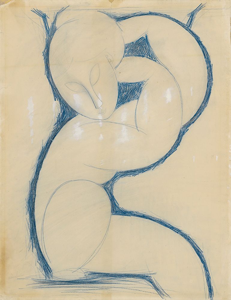 Caryatid 1915 art print by Amedeo Modigliani for $57.95 CAD