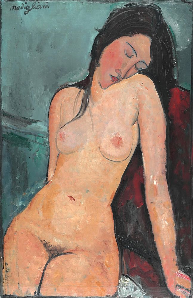 Female Nude 1916 art print by Amedeo Modigliani for $57.95 CAD