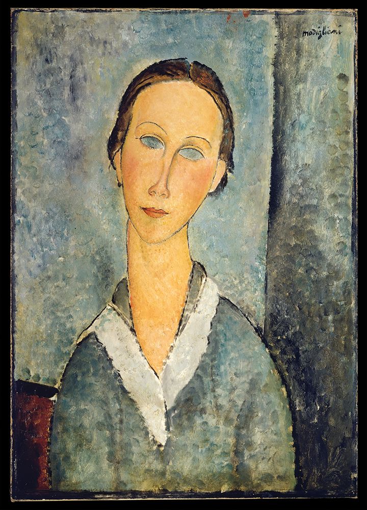 Girl in a Sailors Blouse 1918 art print by Amedeo Modigliani for $57.95 CAD