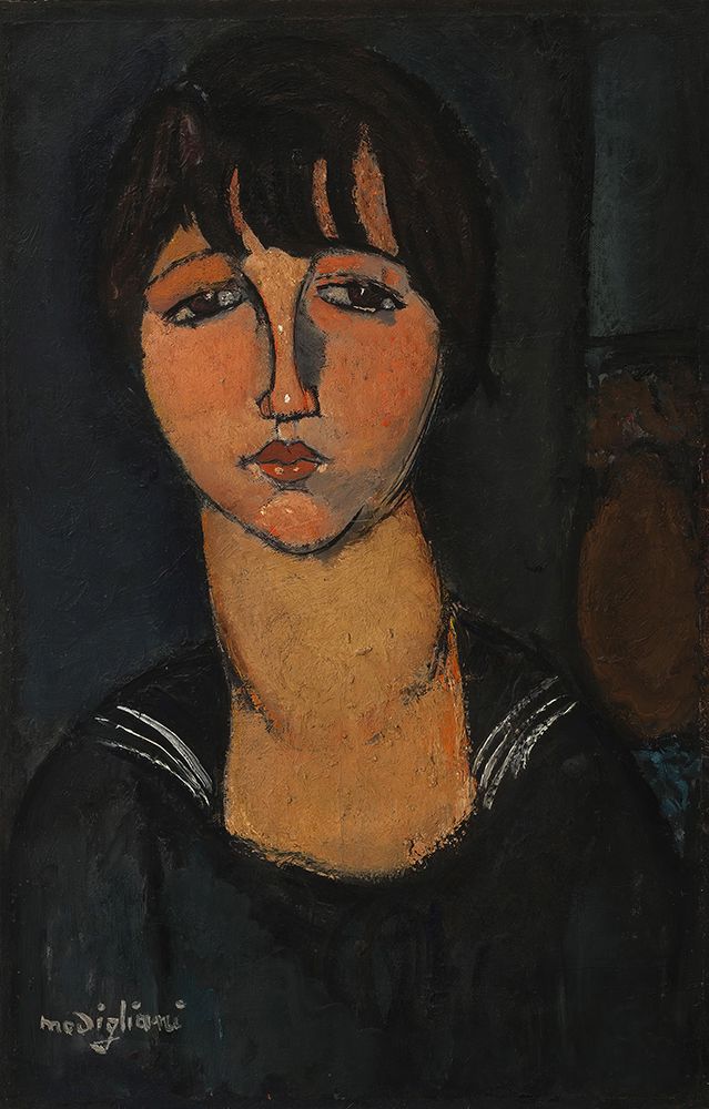 Girl with sailor neck 1916 art print by Amedeo Modigliani for $57.95 CAD