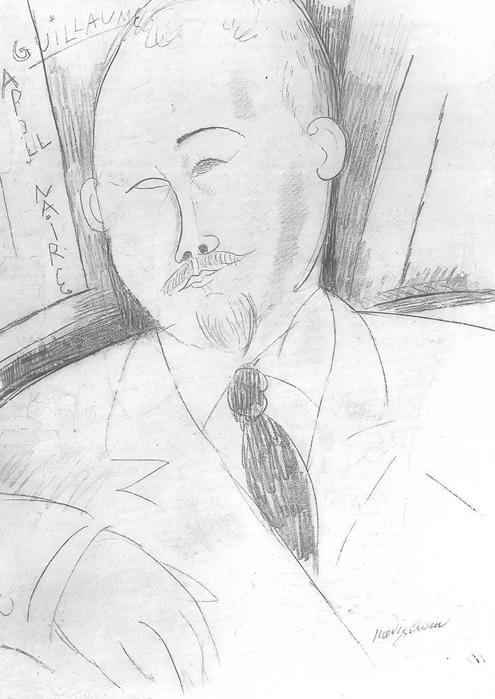 Guillaume Apollinaire 1915 art print by Amedeo Modigliani for $57.95 CAD