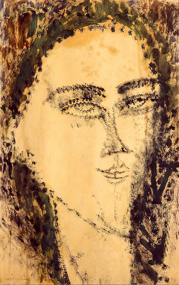 Head of a Man 1915 art print by Amedeo Modigliani for $57.95 CAD