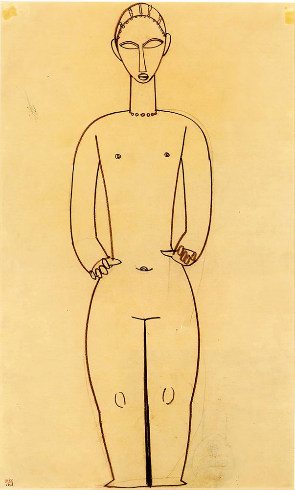 Hermaphrodite 1911 art print by Amedeo Modigliani for $57.95 CAD