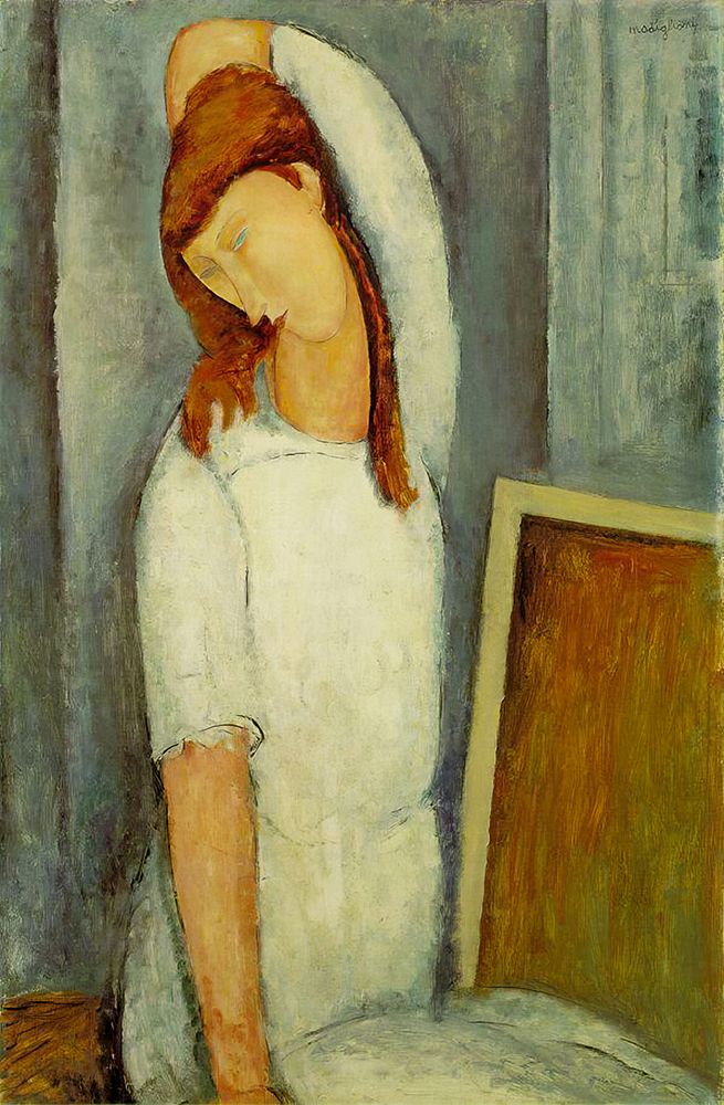 Jeanne Hebuterne 1919 Arm Raised art print by Amedeo Modigliani for $57.95 CAD