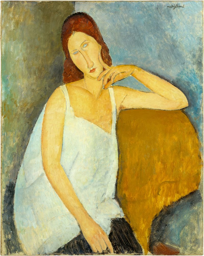 Jeanne Hebuterne 1919 art print by Amedeo Modigliani for $57.95 CAD