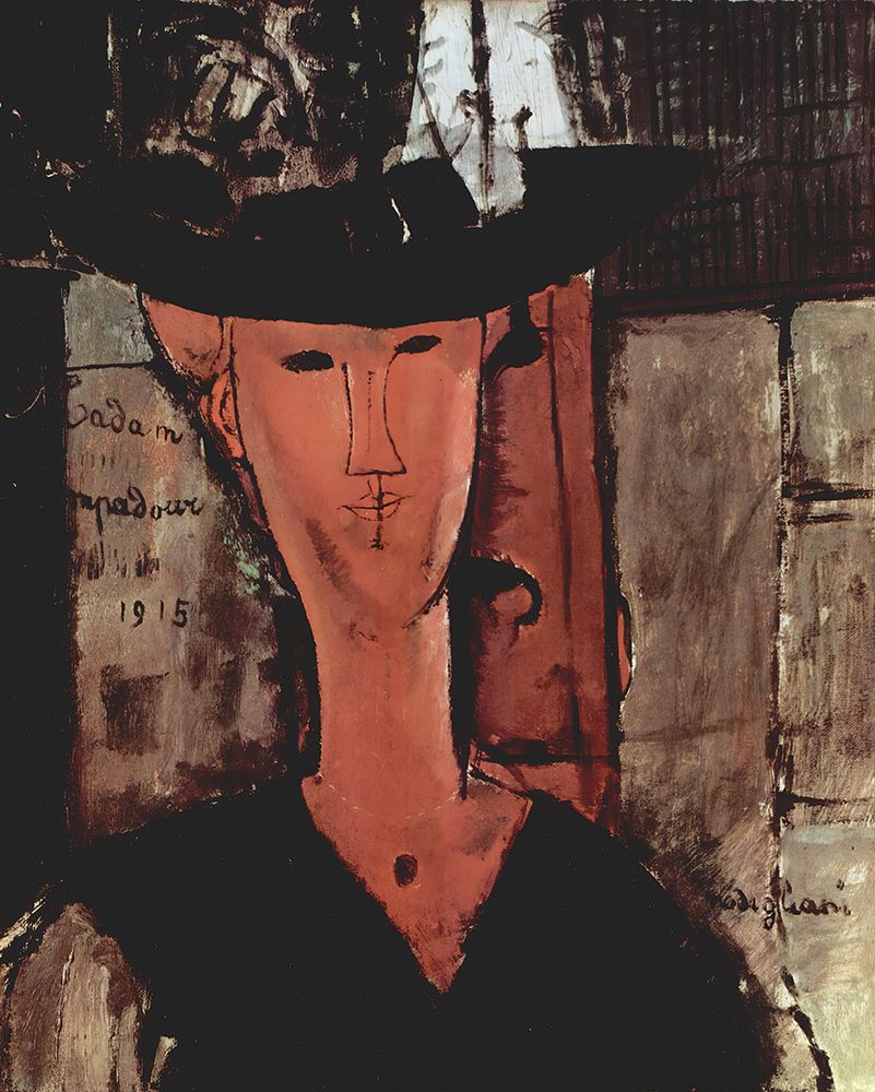 Madam Pompadour 1915 art print by Amedeo Modigliani for $57.95 CAD