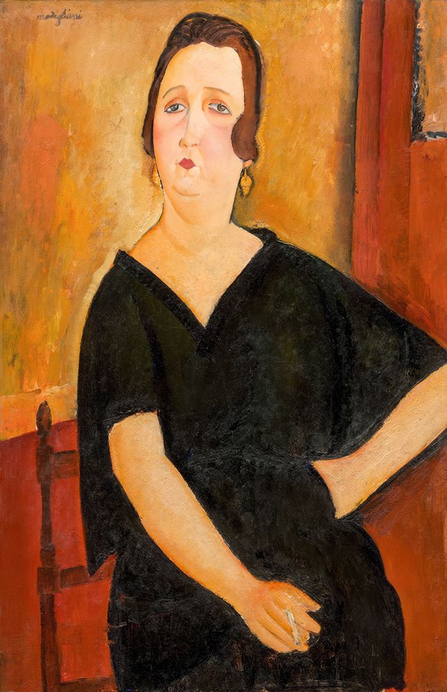 Madame Amedee Woman with Cigarette 1918 art print by Amedeo Modigliani for $57.95 CAD