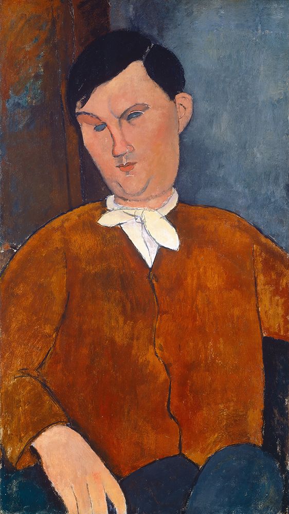 Monsieur Deleu 1916 art print by Amedeo Modigliani for $57.95 CAD