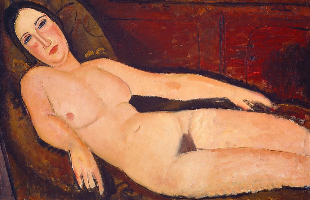 Nude on a Divan 1918 art print by Amedeo Modigliani for $57.95 CAD
