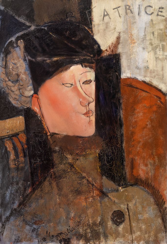 Portrait de Beatrice Hastings 1916 art print by Amedeo Modigliani for $57.95 CAD