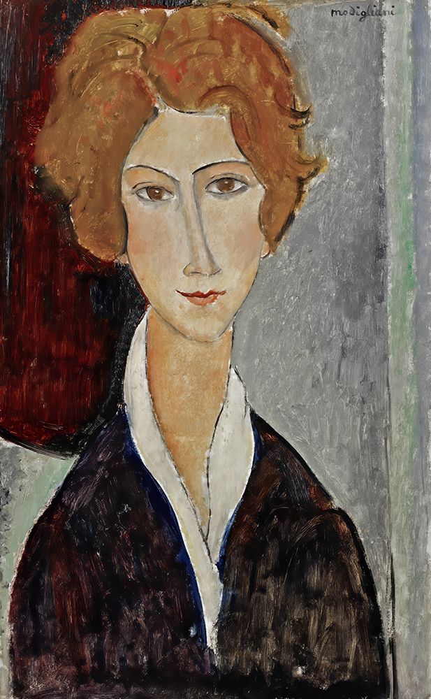 Portrait of a Woman 1917 art print by Amedeo Modigliani for $57.95 CAD