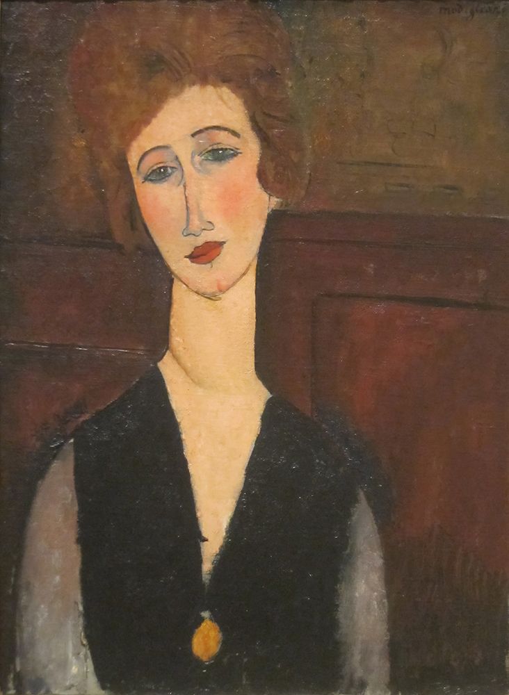 Portrait of a Woman 1918 art print by Amedeo Modigliani for $57.95 CAD