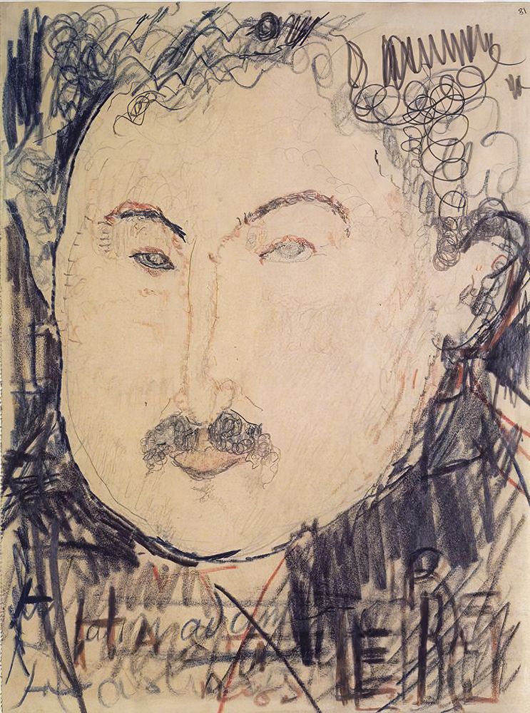 Portrait of Adolphe Basler 1916 art print by Amedeo Modigliani for $57.95 CAD