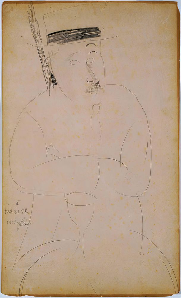 Portrait of Adolphe Basler art print by Amedeo Modigliani for $57.95 CAD
