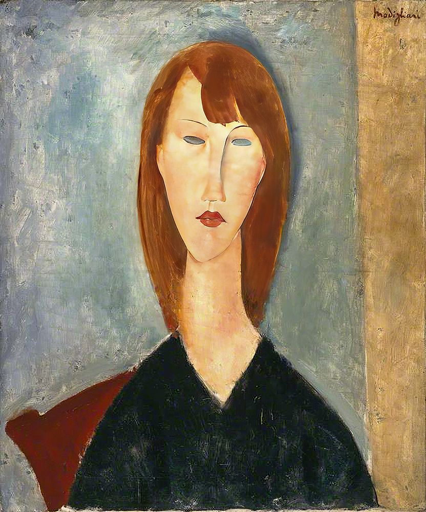 Portrait of an Unknown Model 1918 art print by Amedeo Modigliani for $57.95 CAD