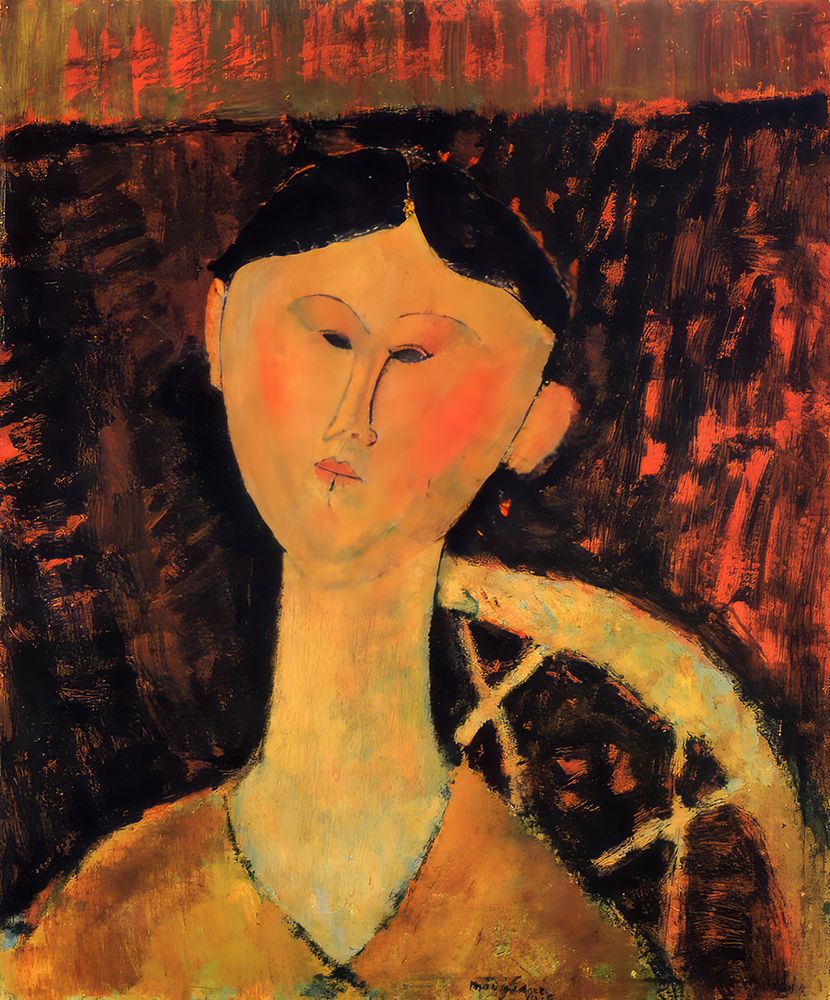 Portrait of Beatrice Hastings 1915 art print by Amedeo Modigliani for $57.95 CAD