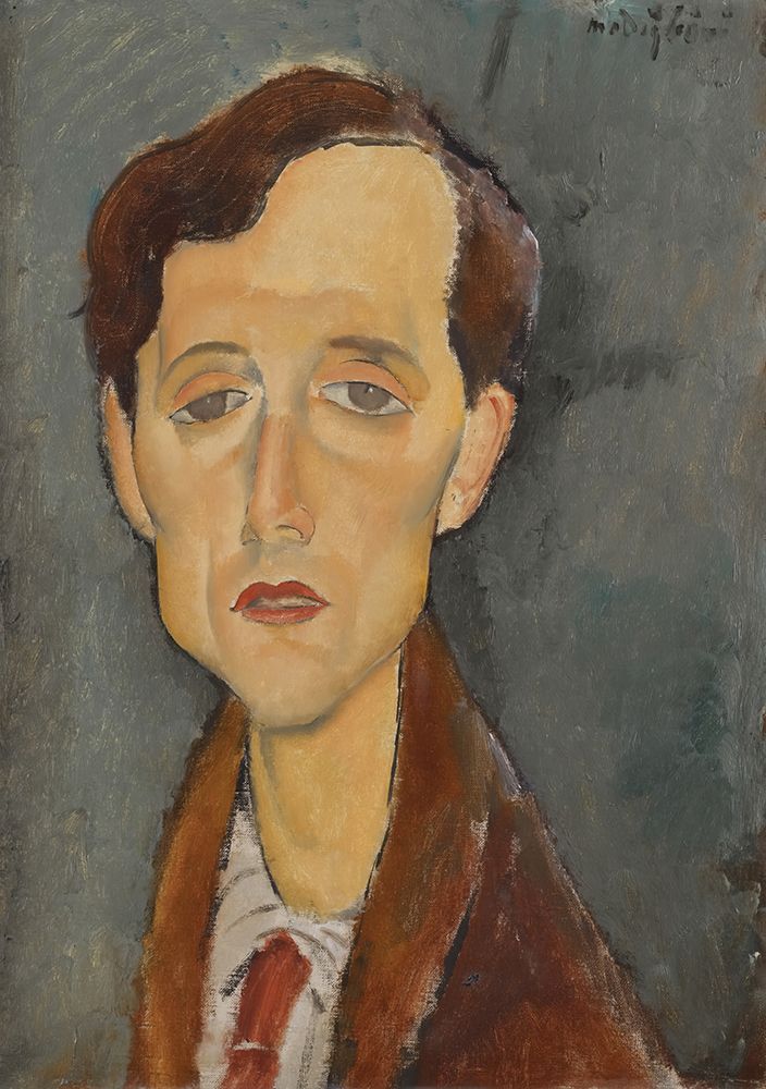Portrait of Franz Hellens 1917 art print by Amedeo Modigliani for $57.95 CAD