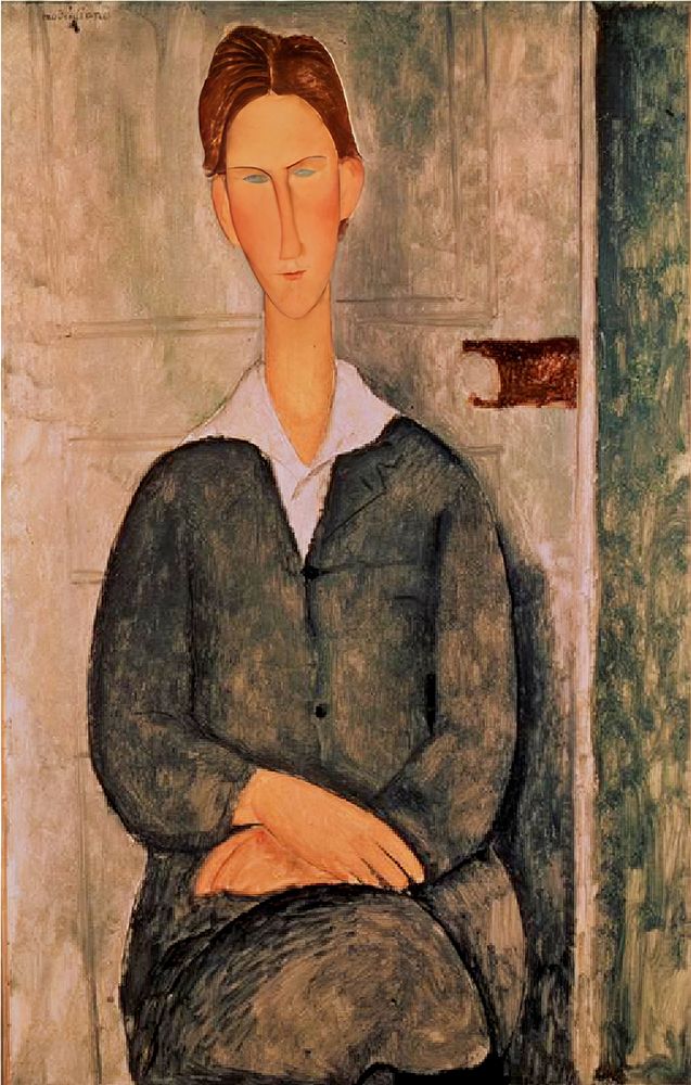 Portrait of Giovanotto dai Capelli Rossi 1906 art print by Amedeo Modigliani for $57.95 CAD