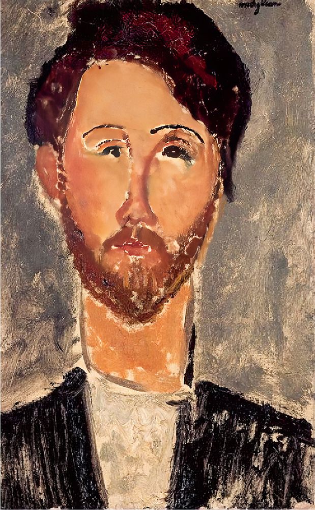 Portrait of Leopold Zborowski 1917 art print by Amedeo Modigliani for $57.95 CAD