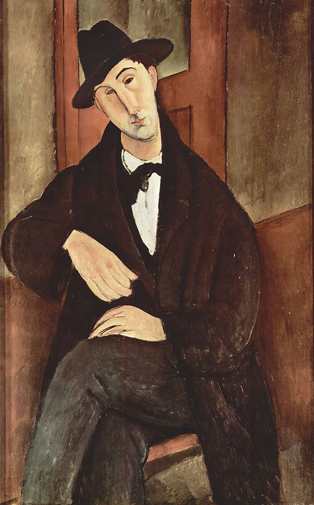 Portrait of Mario Varfogli 1919 art print by Amedeo Modigliani for $57.95 CAD