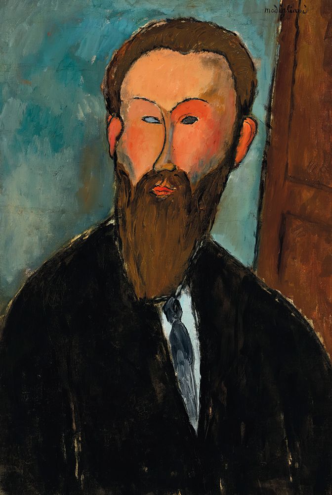 Portrait of photographer Dilewski 1916 art print by Amedeo Modigliani for $57.95 CAD