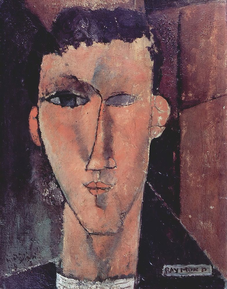 Portrait of Raymond 1915 art print by Amedeo Modigliani for $57.95 CAD