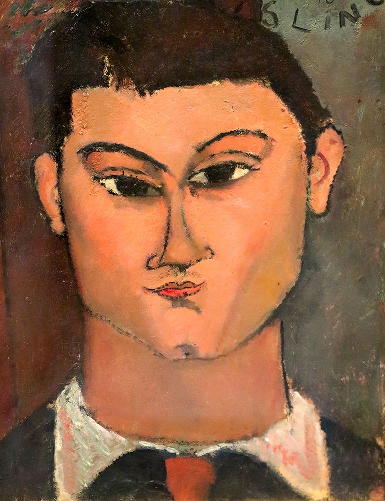 Portrait of the painter Moise Kisling 1915 art print by Amedeo Modigliani for $57.95 CAD