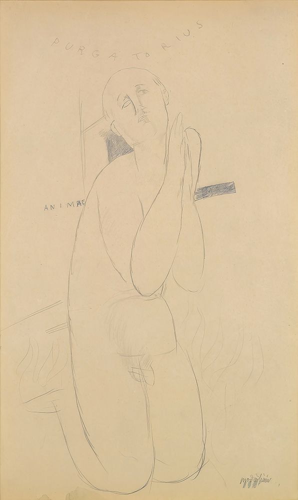 Purgatory of the soul 1916 art print by Amedeo Modigliani for $57.95 CAD