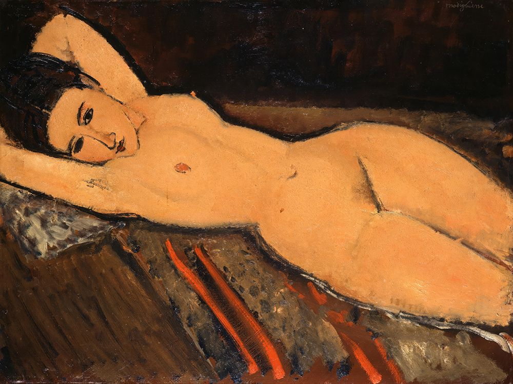 Reclining Nude 1916 art print by Amedeo Modigliani for $57.95 CAD