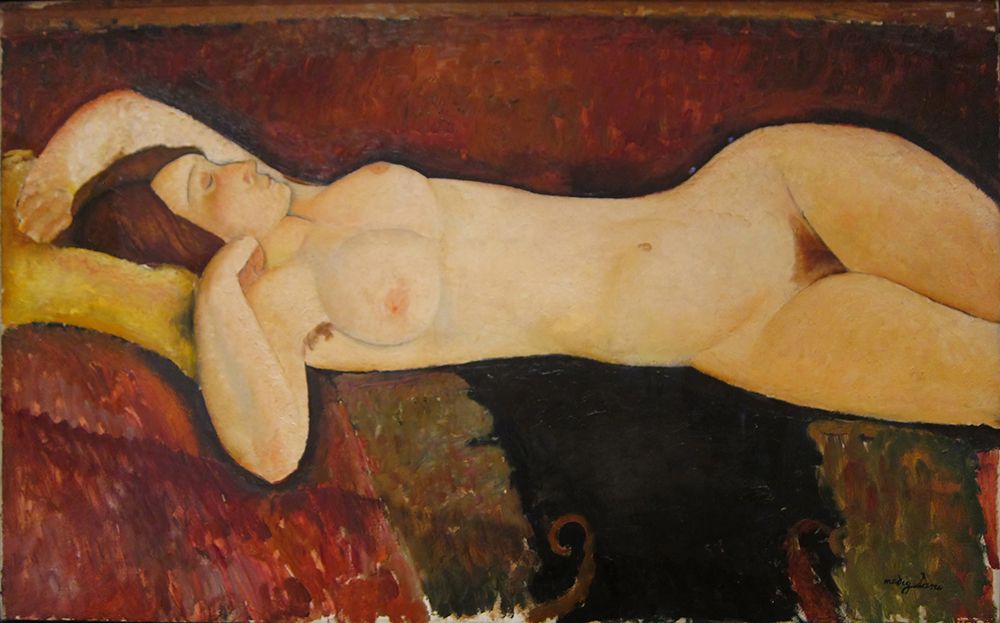 Reclining Nude 1919 art print by Amedeo Modigliani for $57.95 CAD