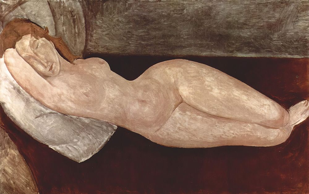 Recumbent Nude 1919 art print by Amedeo Modigliani for $57.95 CAD