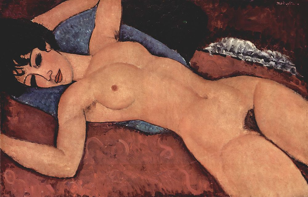 Red Nude 1917 art print by Amedeo Modigliani for $57.95 CAD
