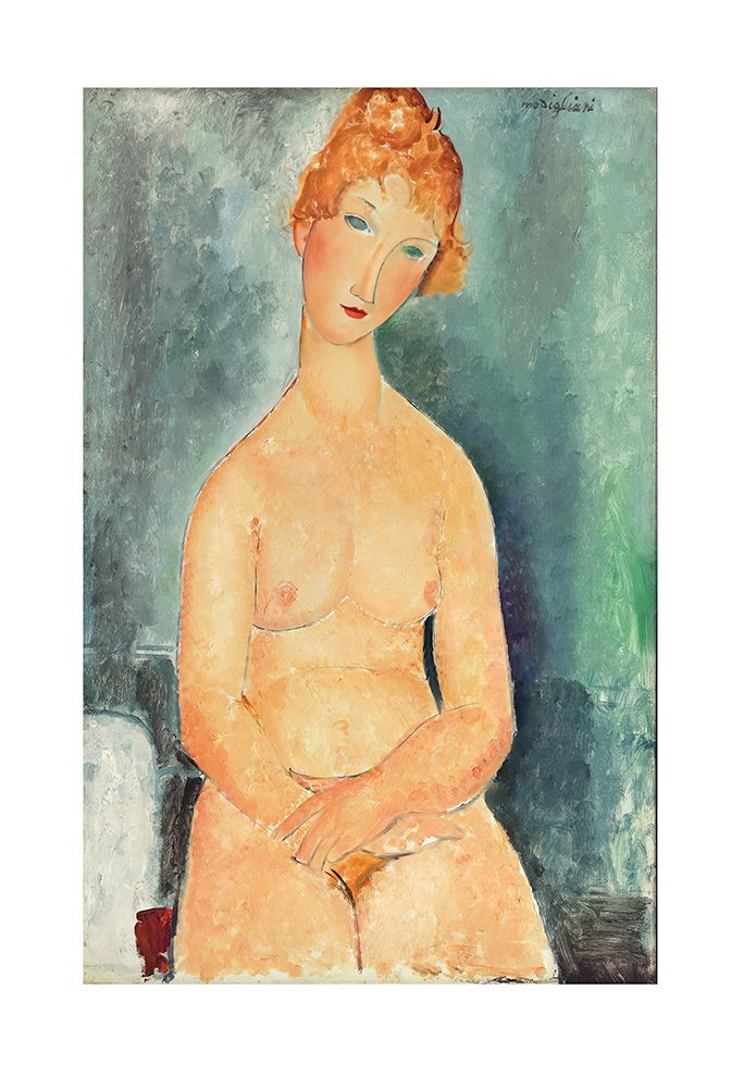 Seated Nude 1918 art print by Amedeo Modigliani for $57.95 CAD