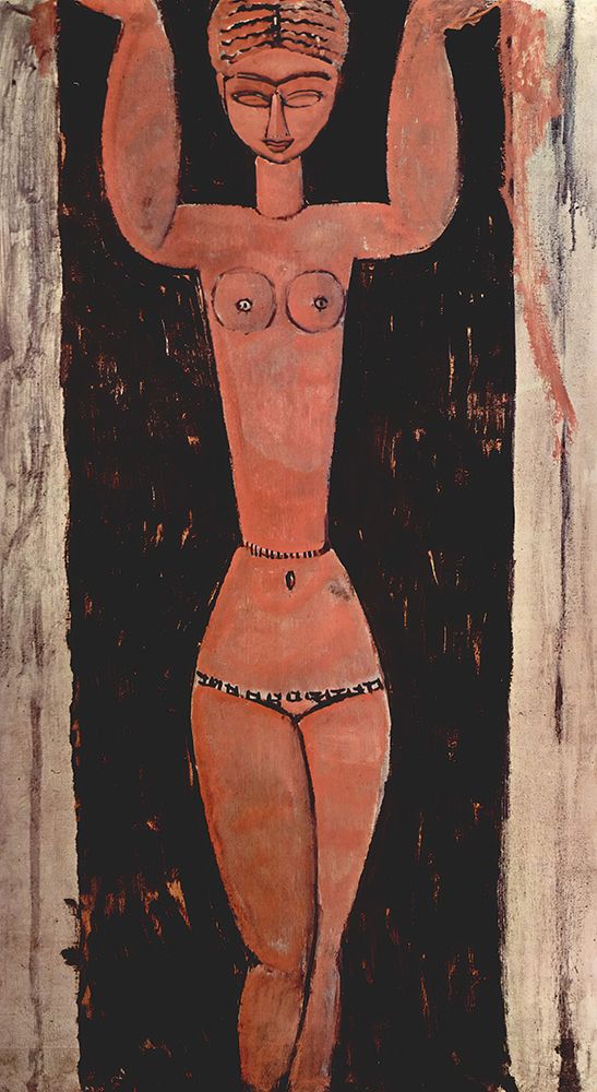 Standing Cariatide 1913 art print by Amedeo Modigliani for $57.95 CAD