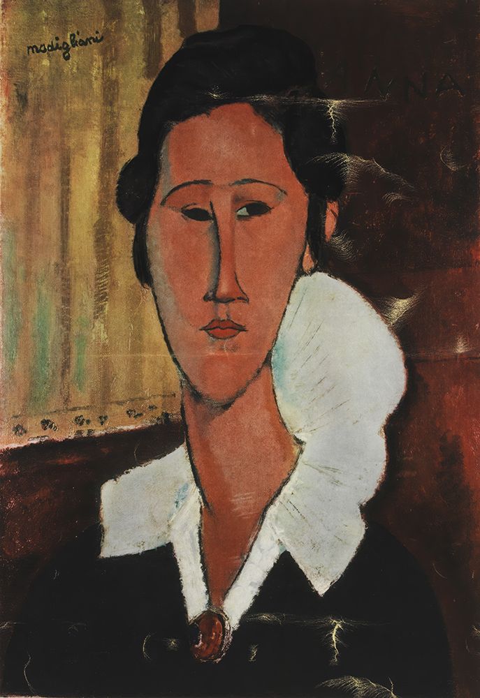 The Lady with the Collar 1919 art print by Amedeo Modigliani for $57.95 CAD
