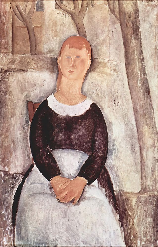 The Pretty Vegetable Vendor 1918 art print by Amedeo Modigliani for $57.95 CAD
