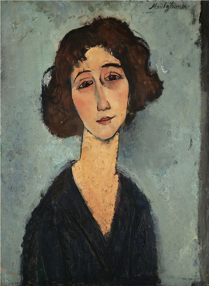 Young Woman, Totote de la Gaite 1917 art print by Amedeo Modigliani for $57.95 CAD