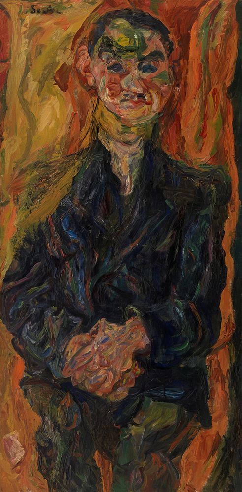 LHomme en Bleu 1921 art print by Chaim Soutine for $57.95 CAD